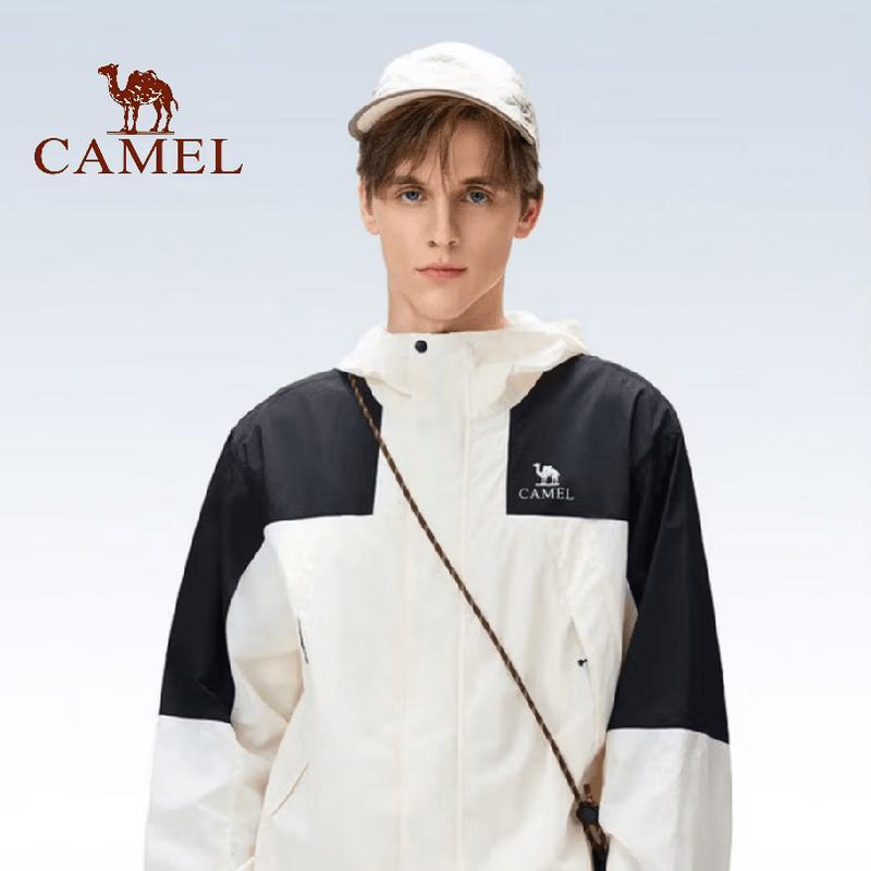 CAMEL Men's Breathable Cool-Touch Water-Repellent Outdoor Jacket A16BA45024