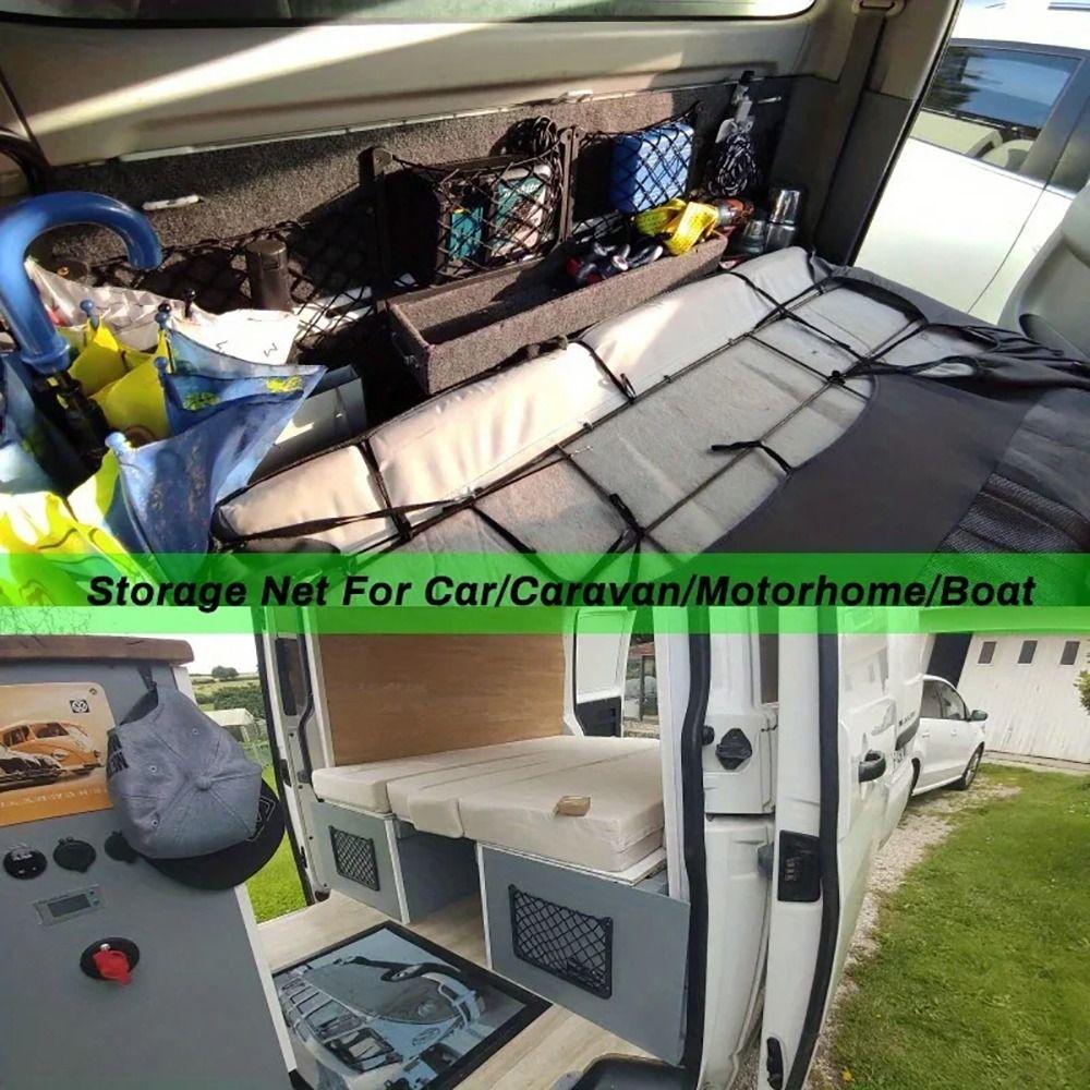 1Pcs Stretch Mesh Storage Rack Magazine Cargo Mesh New Car Storage Net Bus Accessories