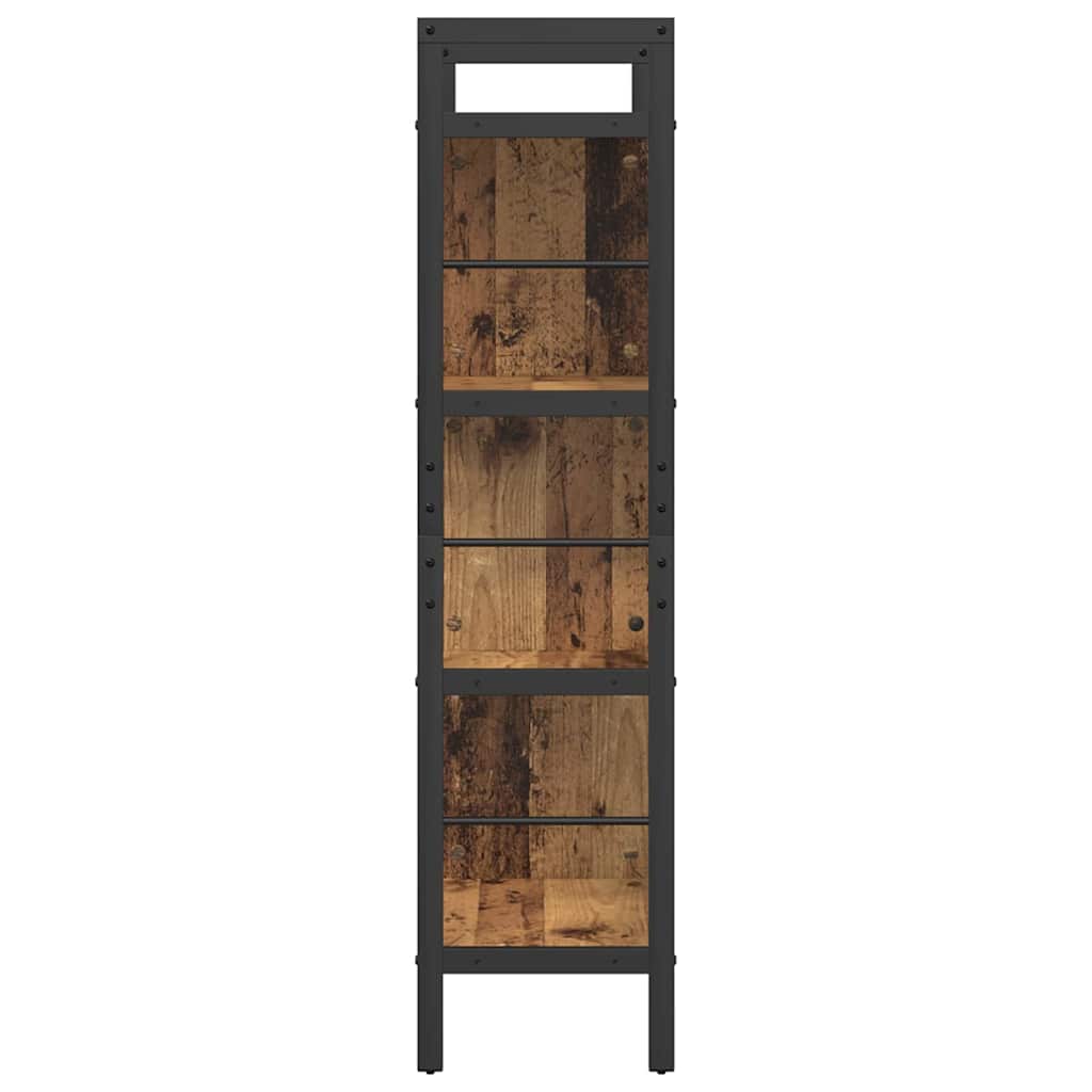 Vintage Wood Bookshelf 75 x 30 x 123.5 cm Engineered Wood