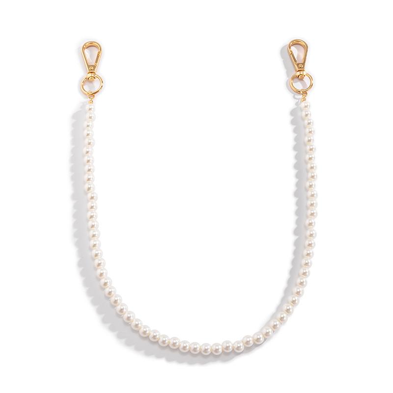 Простая имитация жемчуга цепочка на талию винтажные бусины бисерные джинсы брелок цепочка для девочек модные украшения