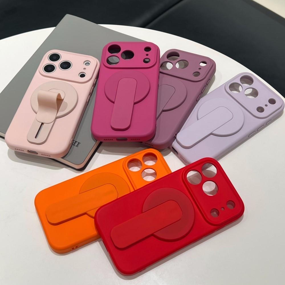 Жидкий силиконовый держатель-захват Мягкий матовый чехол для Apple iPhone 17 Air 16 Plus 15 14 13 12 Pro Max 11 2-в-1 Для чехла с покрытием Magsafe Charge