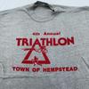Vintage 90s 4TH ANNUAL TRIATHLON TOWN OF HEMPSTEAD THE LONG ISLAND T-Shirt S Run