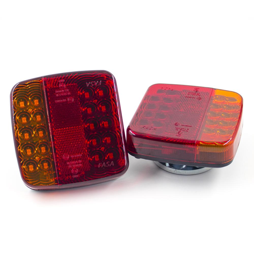 1Set Wireless Magnetic LED Truck Tail Light Trailer Rear Signal Warning Brake Light Lamp Towing Caravans Camper Lorry Caravan RV