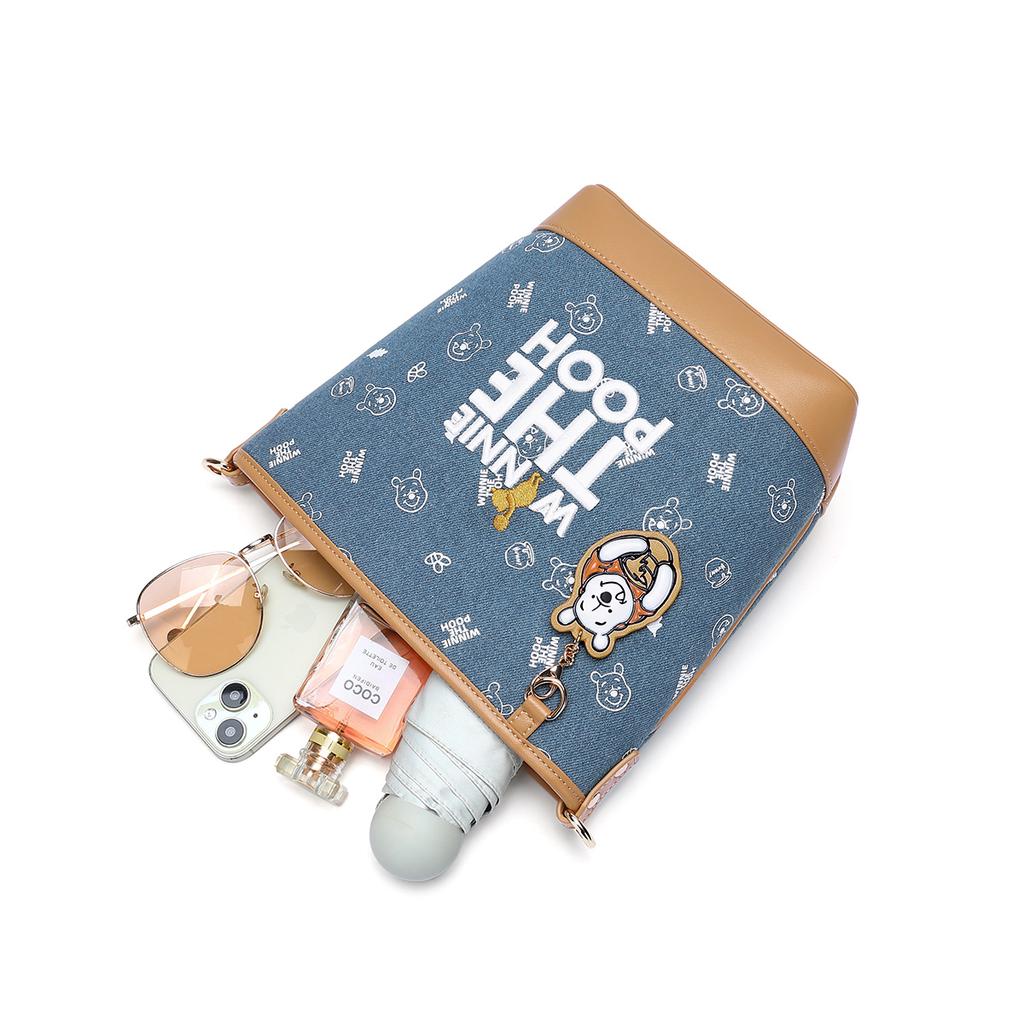 Новая серия Disney Винни Пух Тканевая сумка через плечо Женская Джинсовая синяя DHF51792-C