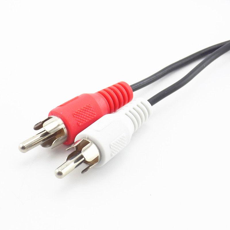 Мини-разъем 3,5 мм на 2 штекера RCA, стереофонический аудиоадаптер для динамика, сплиттер, удлинитель, разъемы кабеля AUX