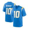NFL Los Angeles Chargers Jersey Herbert 10 McCown 15 Embroidered Football Uniform Men Fan Wear