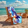 1Pc Sonic Hedgehog Adventure Beach Towel Quick Dry Multiuse For Beach Pool Gym Yoga Home Travel Christmas Halloween Xmas Gift N1214