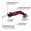 Einhell Scie Sabre Sans Fil TE-AP 18/13 Li Solo PXC (18V, Avec Lame) Livré Sans Batterie Ni Chargeur
