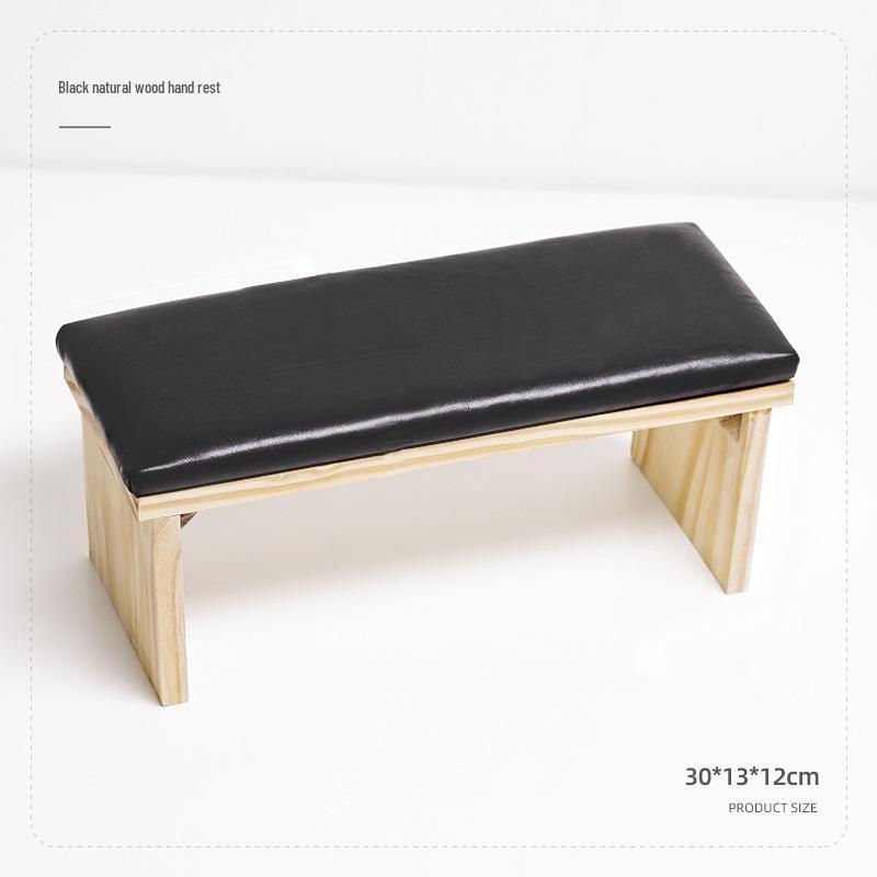 Подушка для рук из массива дерева для японского нейл-арта - Подушка простого стиля с местом для УФ-лампы