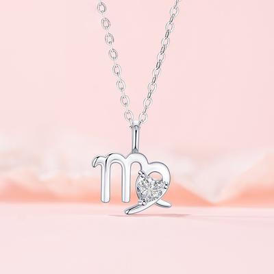 Оригинальный дизайн, серия «Двенадцать созвездий», ожерелье «Дева», женская индивидуальность, изысканная цепочка на ключицу из нержавеющей стали