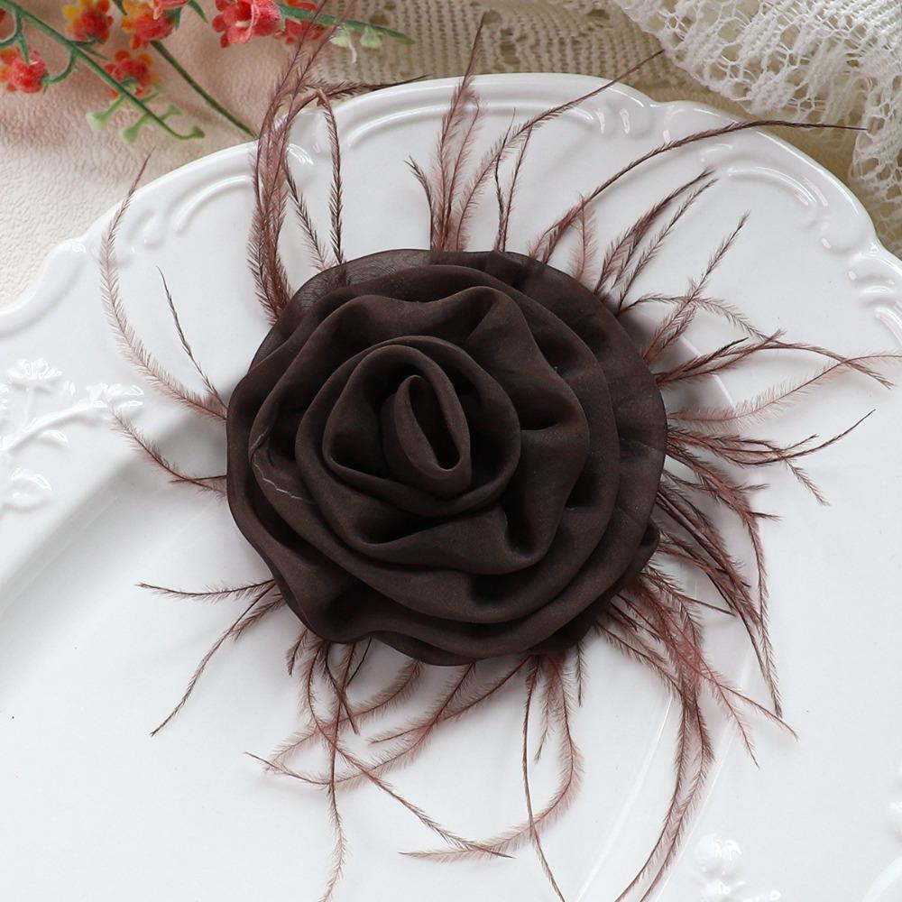 Natural Ostrich Plume Ostrich Feather Accessory DIY Garment Trimming Hairband Headpiece Making