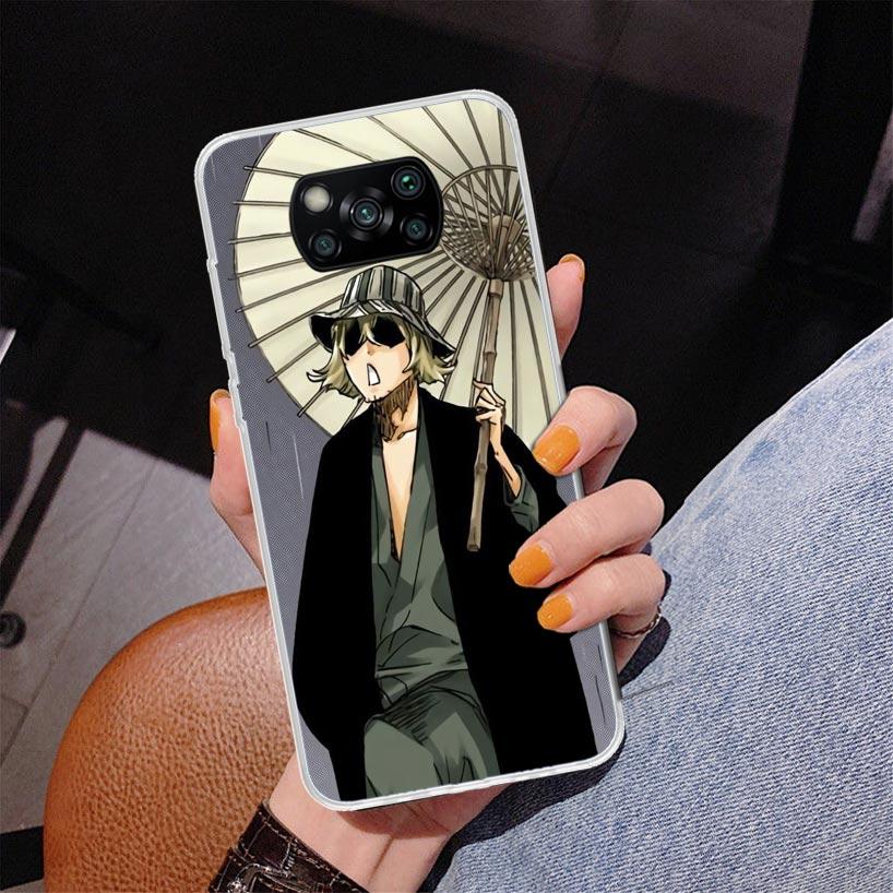 Чехол для телефона Bleach Kisuke Urahara для Xiaomi Poco X5 X6 X7 Pro X4 Gt F7 Ultra M8 M7 Redmi 15C 15 13C 13 12C 12 Уникальный чехол Coque