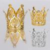 20/1PCS Mini Crown Cake Decoration Princess Topper Shiny Pearl Tiara Children Hair Ornament Wedding Birthday Party Cake Accessor