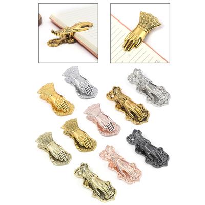 Винтажная закладка в форме руки, металлическая скрепка, держатель для книжной страницы, зажим для скрапбукинга, зажим для ведения дневника, зажим для рисования