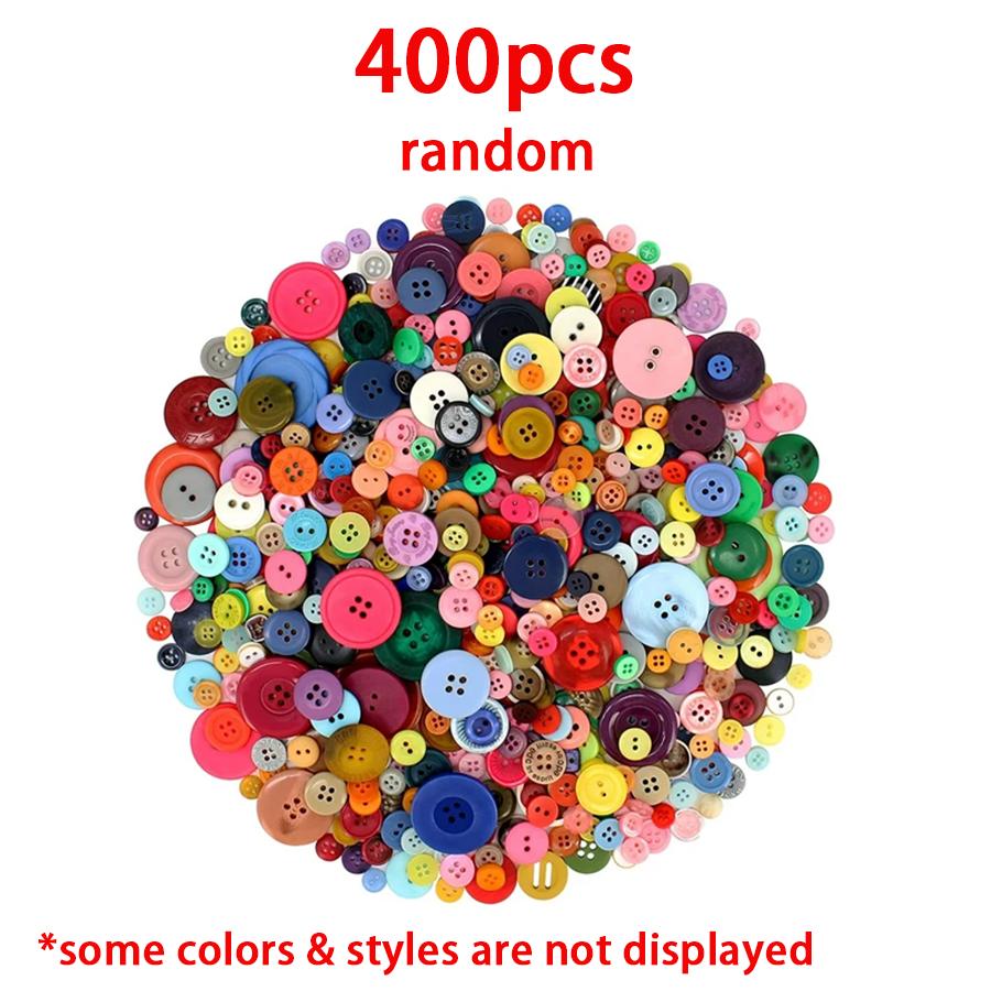 100/200/400pcs Circular Small Buttons Handicraft Sewing Clothes DIY Painting Supplies Handmade Art Creation Accessories XJM