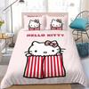 H-Hello Kittys Cute Duvet Cover Set Bedding Set Kids Boy Girl Bedroom Decoration 2/3piece set Student Dormitory Home Style