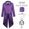 Heath Ledger Joker Dark Knight Bat Halloween Cosplay Costume Jacket
