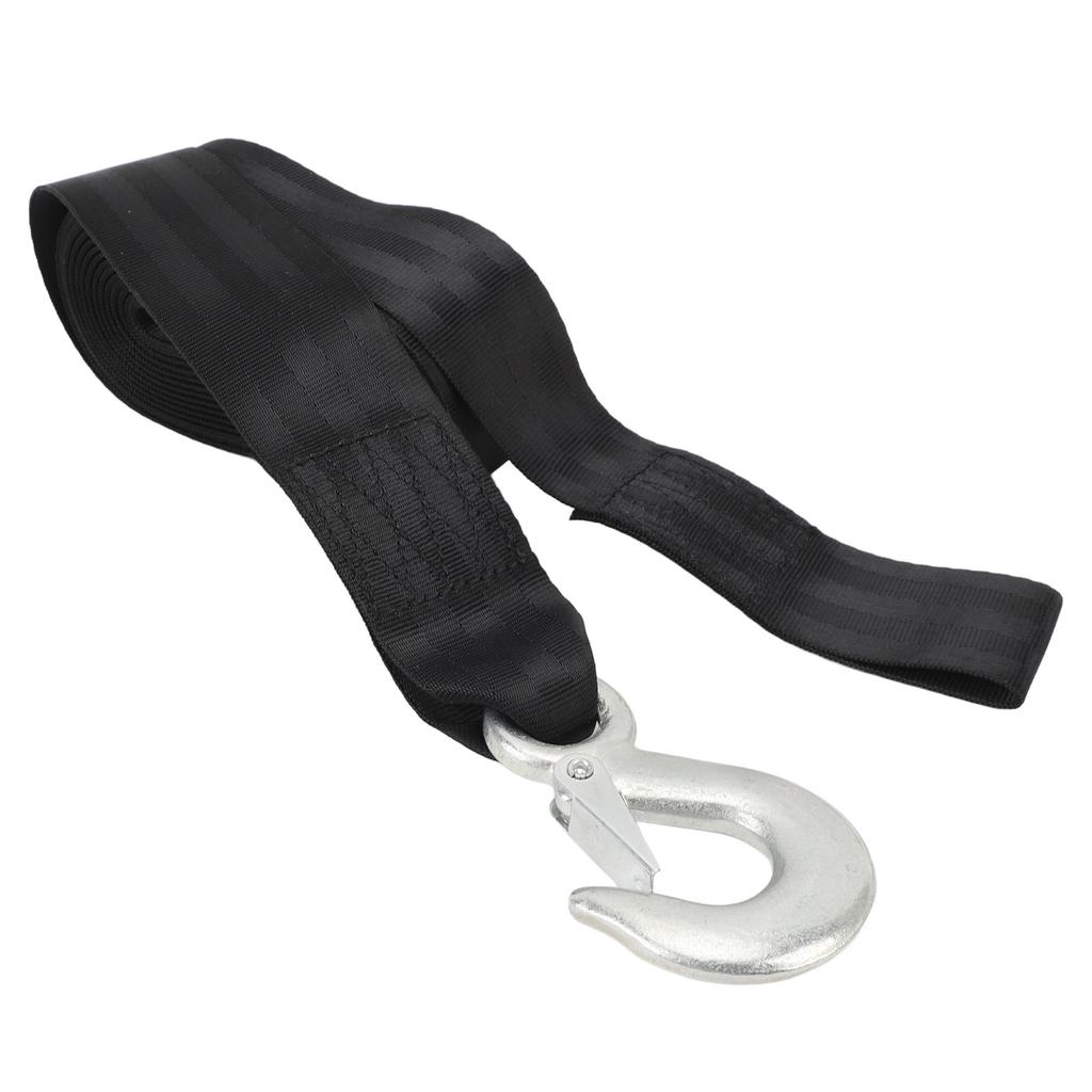 Сверхпрочный лебедочный ремень с крюком 3500 фунтов грузоподъемность Лебедочный ремень для лодочного прицепа Буксировочный ремень Трос для автомобиля Буксир Лодка Внедорожник Гидроцикл