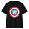 Oversized T-Shirt Captain America Anime Logo Pure Cotton T-Shirts Hip Hop Tshirt for Men Summer Y2K Funny Short Sleeve Clothing
