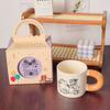 Креативная подарочная коробка для кружки с крышкой и ложкой, керамическая чашка, сувенирная чашка для девочек с ярким дизайном, мультяшная чашка для воды, большая вместимость