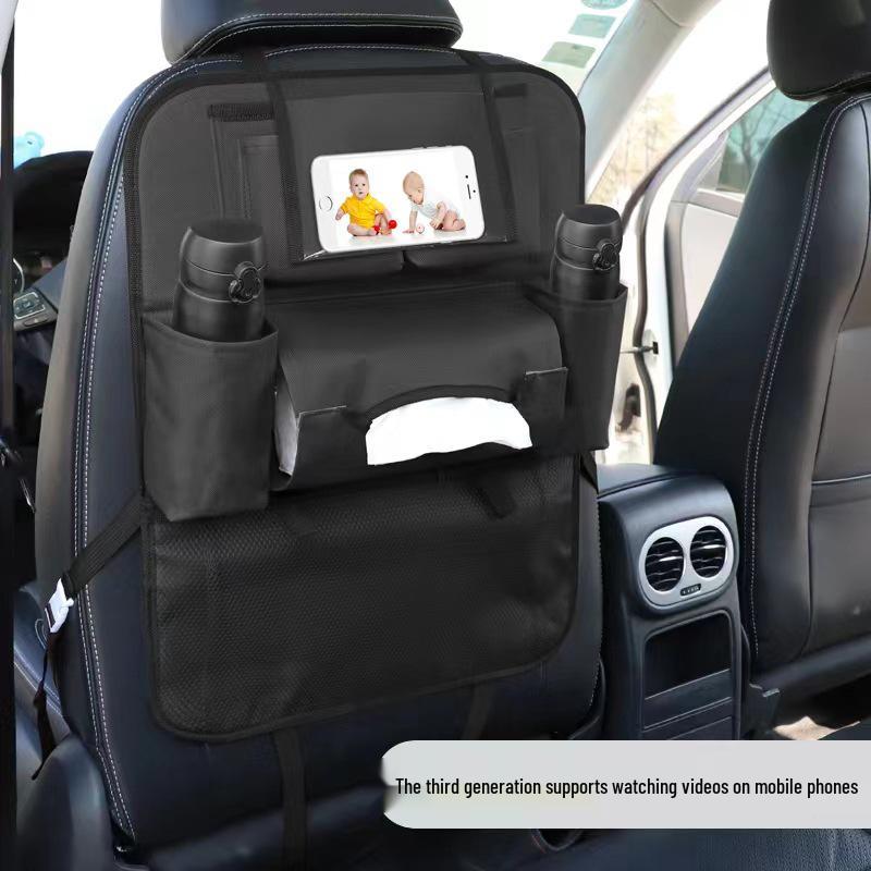 Children's Multifunctional Car Seat Organizer with Touch Screen Compartment