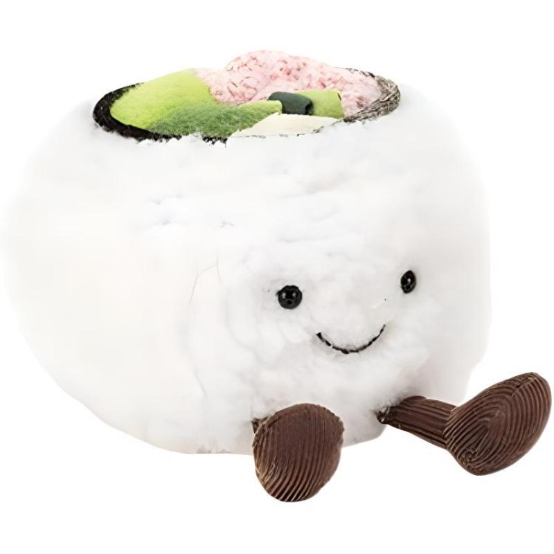 Jellycat Fun Food Series Naughty Sushi California Soothing Doll Plush Doll 10cm High
