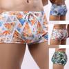 Мужское нижнее белье, плавки со средней талией, мужские шорты-боксеры для плавания с принтом