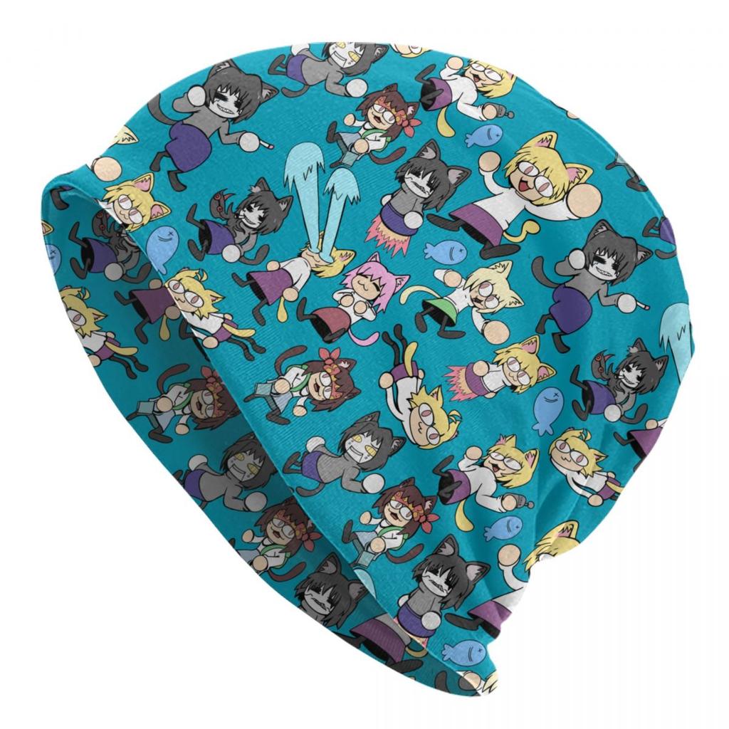 Аниме кошка девушка Neco Arc капот шляпа вязаные шапки унисекс женские крутые унисекс взрослые теплые зимние шапки Skullies шапка