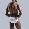 Summer Sexy Underpants Modal Flexible Men's Briefs Solid Color Underwear Breathable Silky Middle Waist Flat Swmming Quick Dry Transparent Boxer KTB