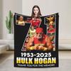 Hulk Hogan Legend Memorial Wrestling Blankets Fleece  Winter  Multi-function Soft Throw Blanket for Bed Couch Bedspread