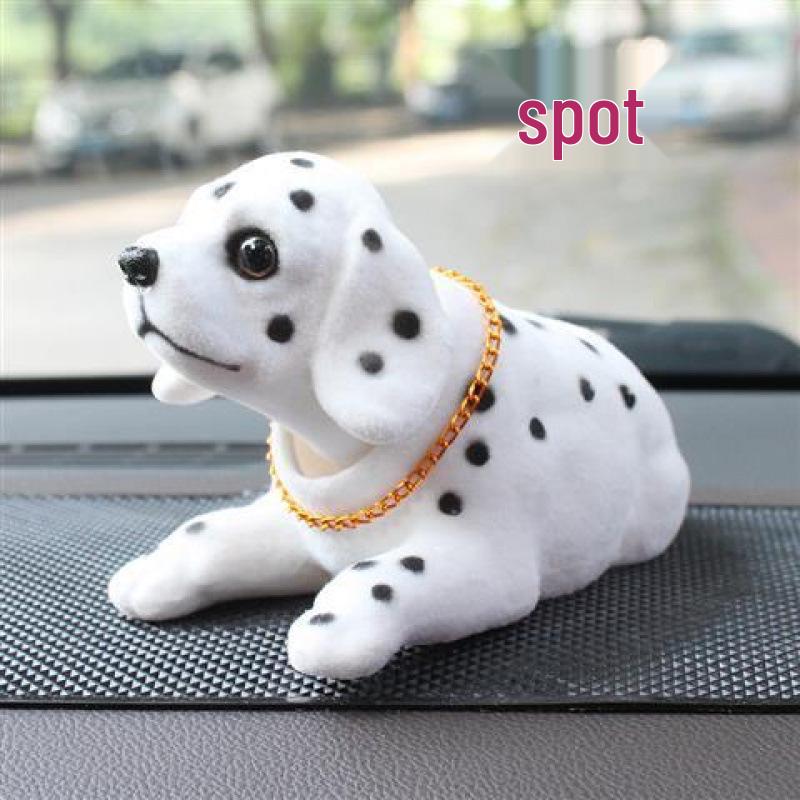 Милый мультяшный песик-бобблхед для украшения интерьера автомобиля