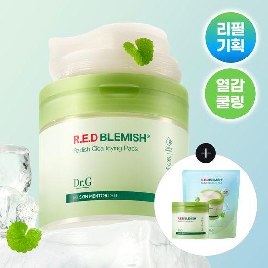 Dr.G Red Blemish Turnip Cica Icing Pad 60 Sheets Refill Plan (+60 Sheets Refill)