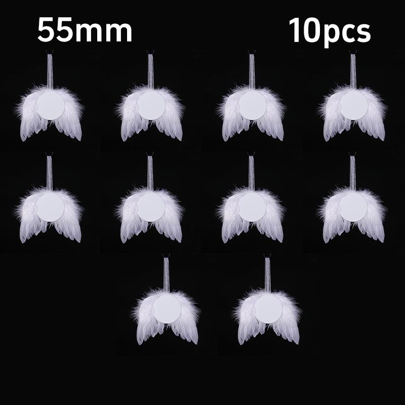 Diy Angel Wing Pendant For Christmas Tree Sublimation Preparation For Family Gifts Seasonal Christmas Decorat Party Props Gifts