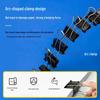 Deli 25mm Black Binder Clips with Bonus Paper Clips