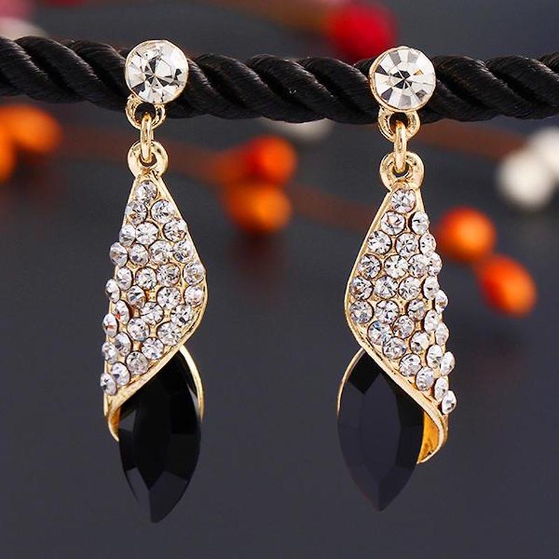 Модные женские ювелирные серьги в форме капли, цвета в ассортименте