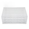 Earring Storage Box 3 Layer 72 Grids Clear Acrylic Jewelry Organizer Holder with Dustproof Lid for Necklaces Rings