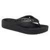 Crocs Baya Platform Cut Out Detail Flip Flops 'Black' Women's
