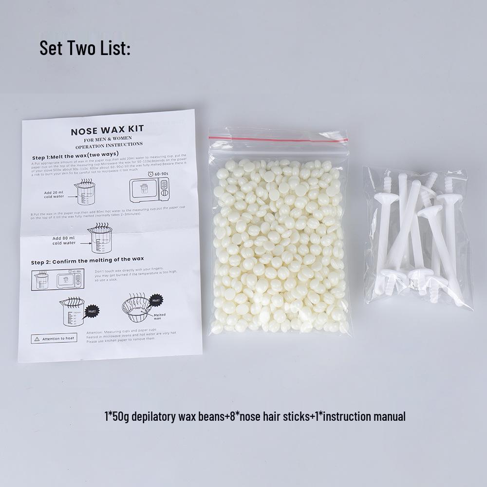 Унисекс Набор для восковой депиляции носа и бровей с депиляторными палочками из пчелиного воска
