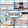 Kitchen Sink Splash Guard Durable Easy Installation Silicone Faucet Handle Tray for Clean Organized Kitchen