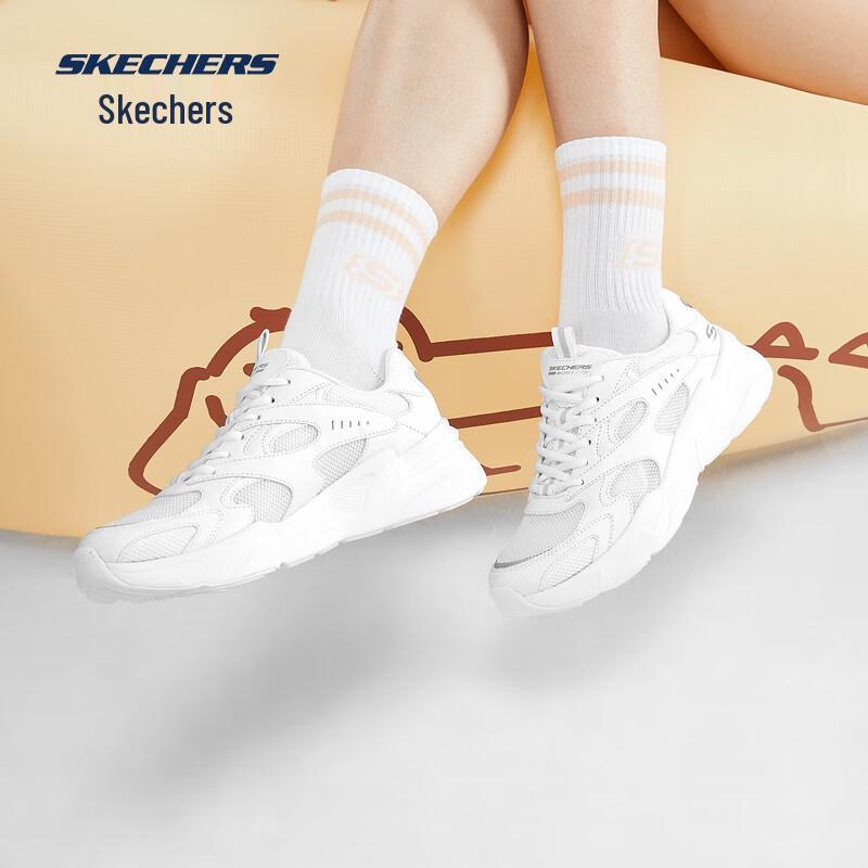 Skechers Женские модные кроссовки в стиле "папа" - Дышащая массивная платформа