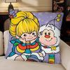 RRainbows Cute Brite Pillow Case Fashion Square Pillowcase Bedroom Sofa Room Ins Decoration Leisure