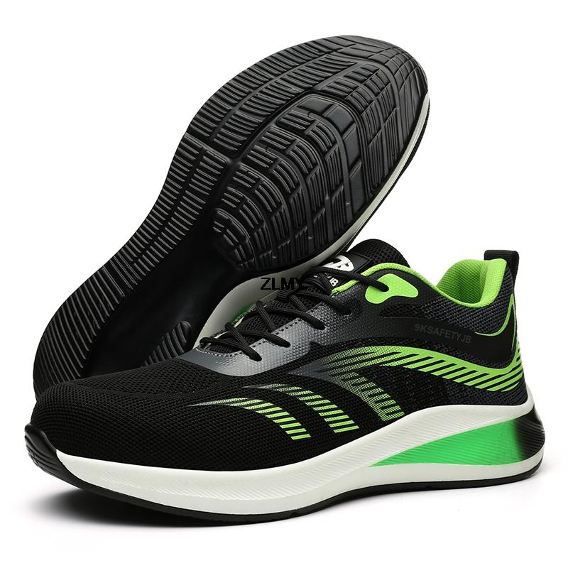 Модные легкие защитные ботинки для мужчин со стальным носком, кроссовки с защитой от ударов и ударов, рабочие защитные ботинки, модная мужская рабочая обувь, защитная обувь