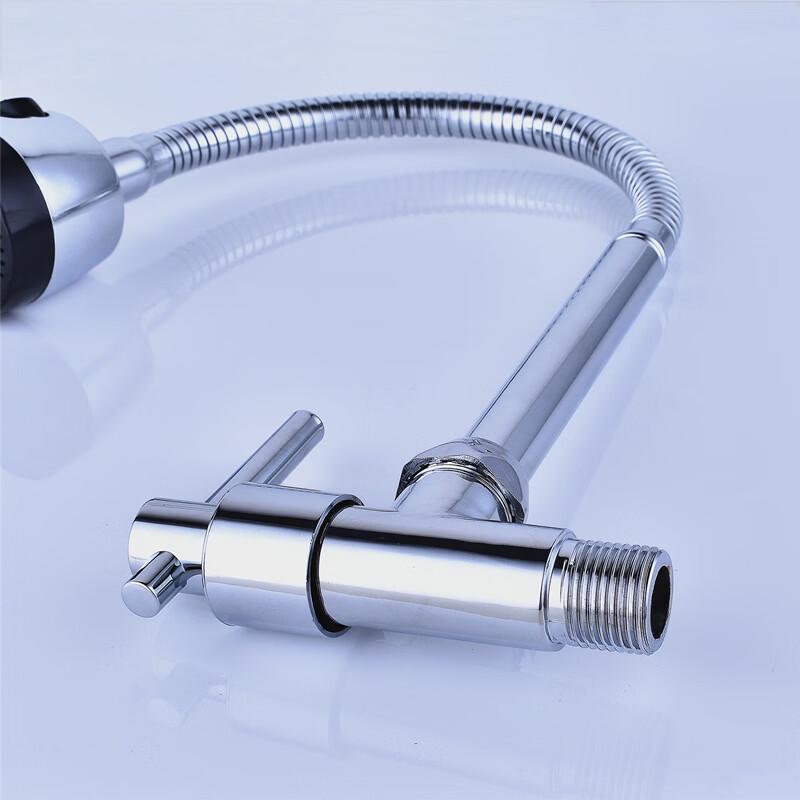 OEING Single Cold Kitchen Faucet with Universal Swivel Spout