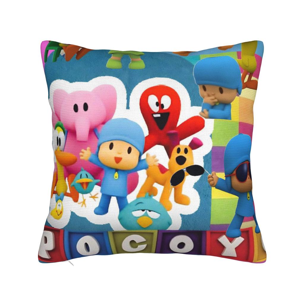 Decorative Pillow Cover Pocoyoes Cartoon Comdy Stuff Home  Throw Pillow Case Cover Drop Shipping Multi-Size