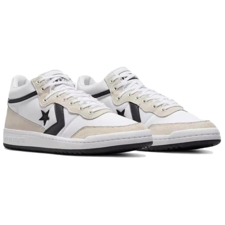 Converse Fastbreak Pro Mid White Black Egret Unisex Sneakers A09868C