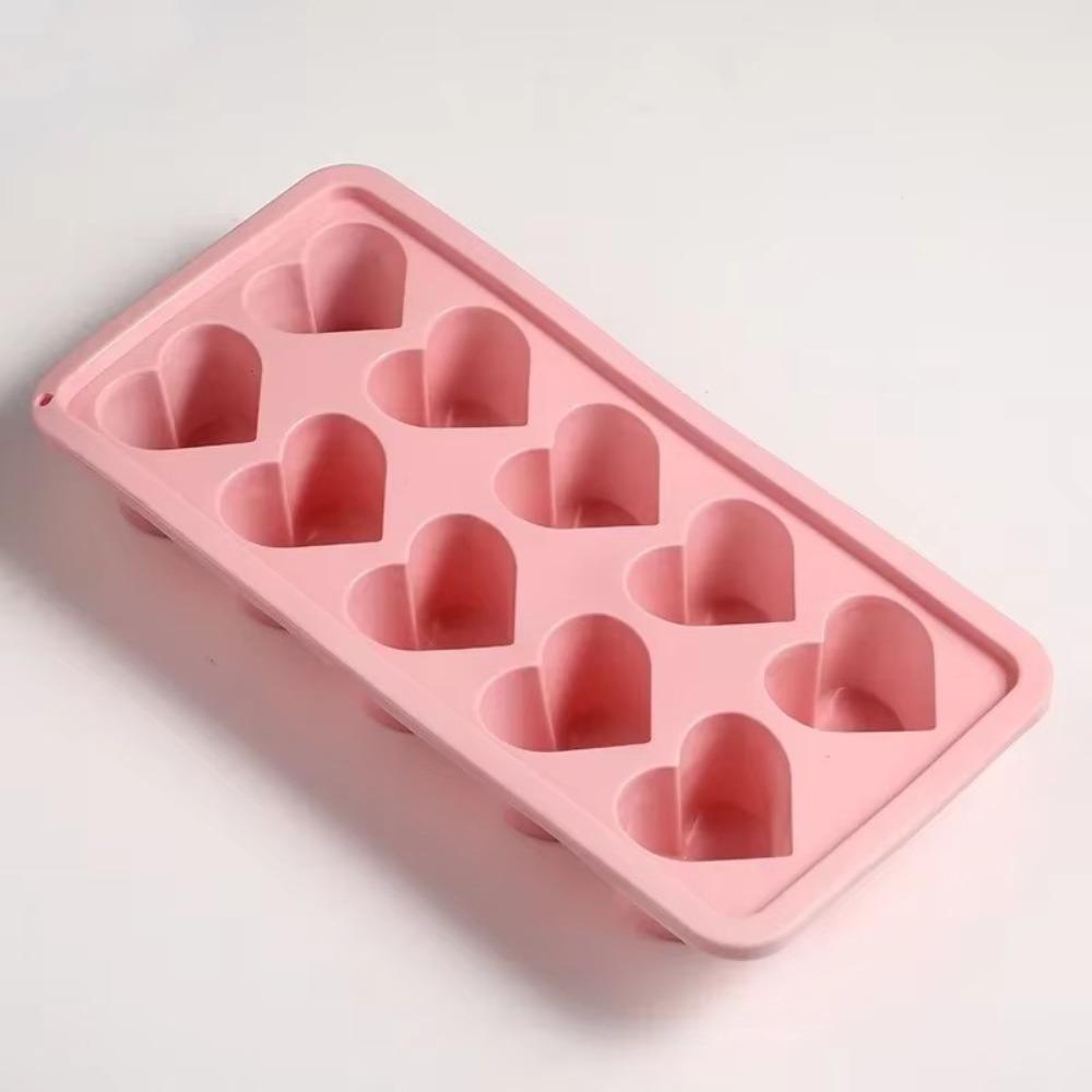 Pink Blue Red Ice Cube Mold 3D Love Heart Ice Making Tools Reusable Ice Tray  Kitchen Gadgets