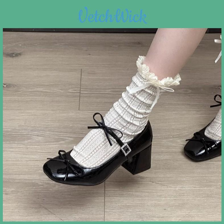 French Silver Mary Jane Shoes For Women Summer Elegant Low Heel Dress Footwear