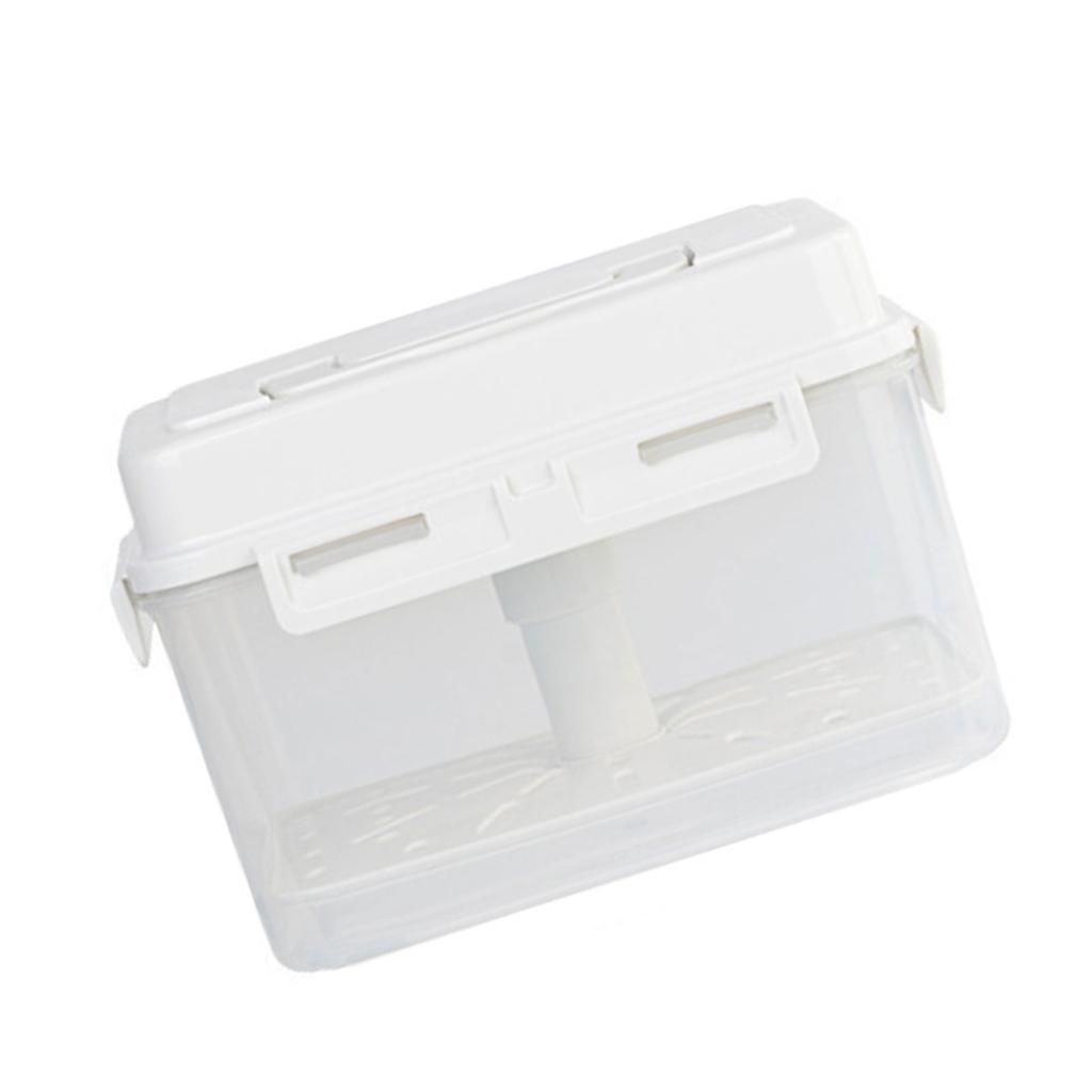 Plastic Pickle Jar with Handle and Lid Kimchi Press Fermentation Storage Container Airtight Organizers for Sauerkraut