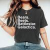 Футболка Bears Beets Battlestar Galactica Футболка Дуайта Шрута Сериал Офис Футболка для Женщин с Коротким Рукавом