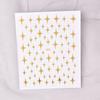 Sparkle Star Paper Nails Stickers Water Transfer Nail Decal for Nail Art Starter Beginners